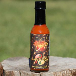 Lava Lips hot sauce bottle