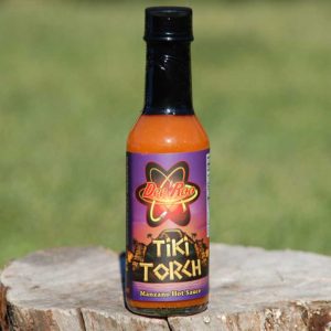 Tiki Torch Hot Sauce Bottle